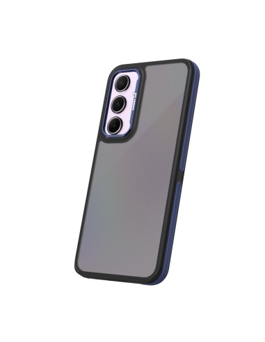 Coque Crystal Black pour Samsung Galaxy A55 5G Bleu