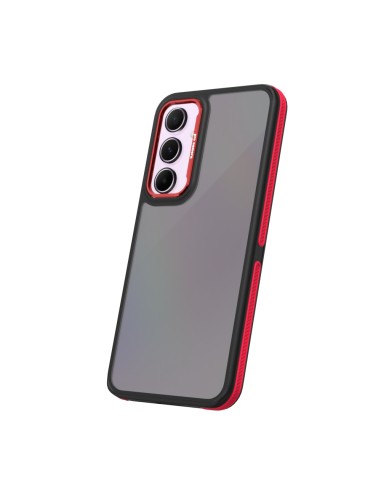 Coque Crystal Black pour Samsung Galaxy A55 5G Rouge