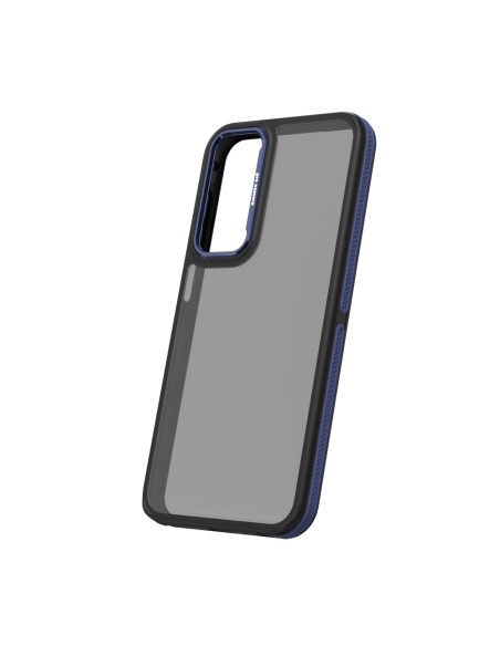 Coque Crystal Black pour Samsung Galaxy A56 5G Bleu