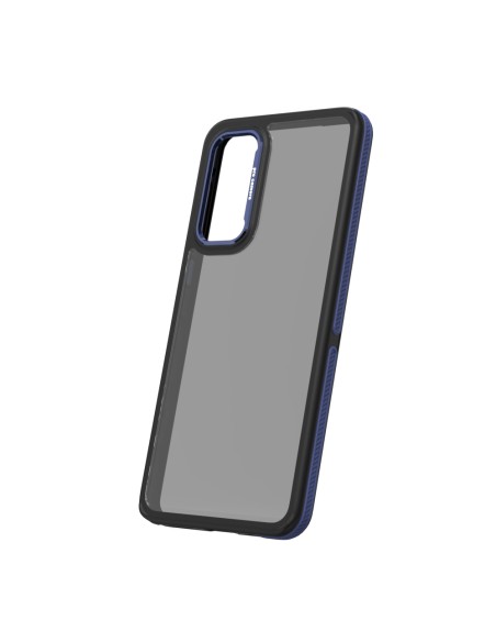 Coque Crystal Black pour Samsung Galaxy M55 5G Bleu