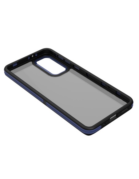 Coque Crystal Black pour Samsung Galaxy M55 5G Bleu