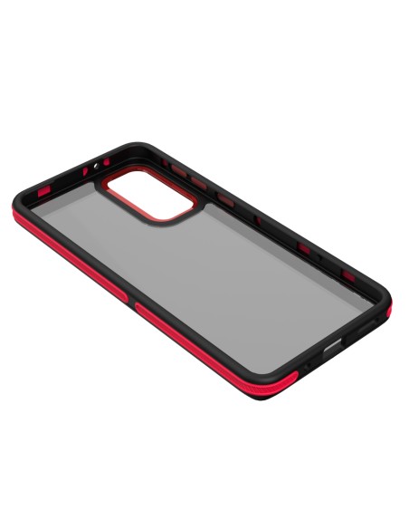 Coque Crystal Black pour Samsung Galaxy M55 5G Rouge