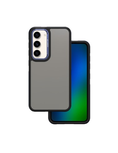 Coque Crystal Black pour Samsung Galaxy S23 Bleu