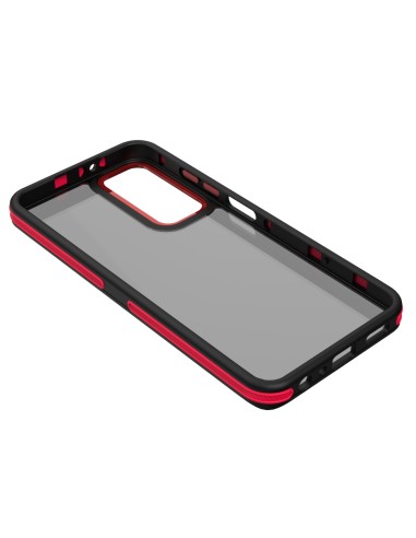 Coque Crystal Black pour Samsung Galaxy A56 5G en Rouge