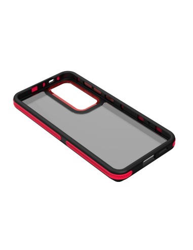 Coque Crystal Black pour Samsung Galaxy S25 Rouge