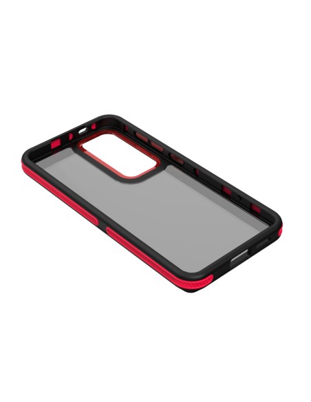 Coque Crystal Black pour Samsung Galaxy S25 Rouge