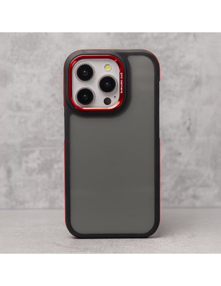 Coque Crystal Black pour Samsung Galaxy S25 Rouge