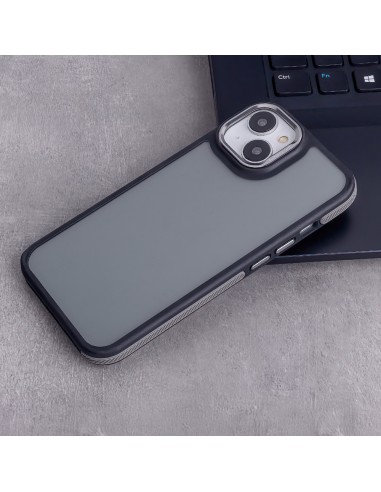 Coque Crystal Black pour Samsung Galaxy A15 Gris