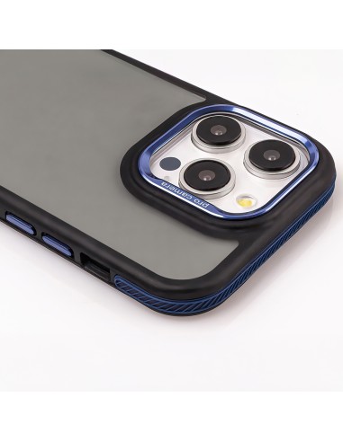 Coque Crystal Black pour Samsung Galaxy M15 5G en Bleu