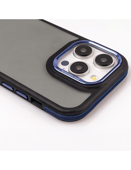 Coque Crystal Black pour Xiaomi Redmi Note 14 5G en Bleu