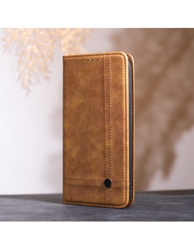 Étui Smart Seam pour Xiaomi Redmi Note 14 Pro 4G Marron