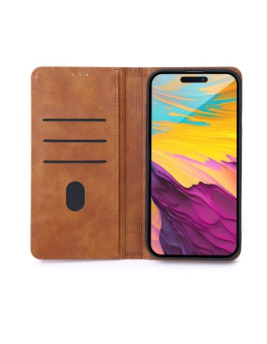 Étui Smart Seam pour Xiaomi Redmi Note 14 Pro Plus 5G Marron