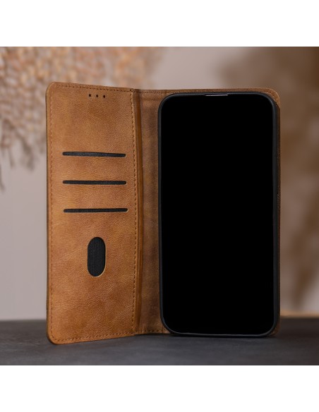 Étui Smart Seam pour Xiaomi Redmi Note 14 Pro Plus 5G Marron