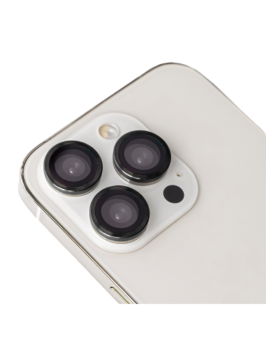 Protection verre objectif pour iPhone 15 / 15 Plus Noir (2 pcs)