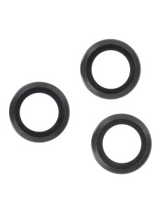 Protection verre objectif pour iPhone 15 Pro / 15 Pro Max Noir (3 pcs)