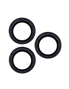 Protection verre objectif pour iPhone 15 Plus Paillettes Noir (2 pcs)