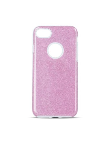 Coque Glitter 3-en-1 pour iPhone 7 / 8 / SE 2020 / SE 2022 Rose