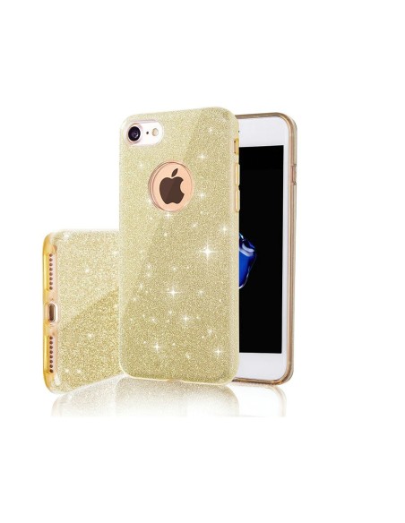 Coque Glitter 3-en-1 pour Samsung Galaxy A06 4G Or