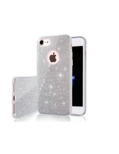 Coque Glitter 3-en-1 pour Samsung Galaxy S25 Ultra Argent