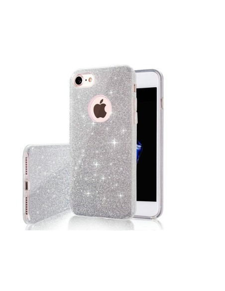 Coque Glitter 3-en-1 pour Xiaomi Redmi Note 8T Argent