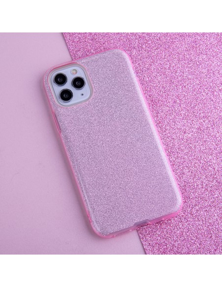 Coque Glitter 3-en-1 pour Xiaomi Redmi Note 8 Pro Rose