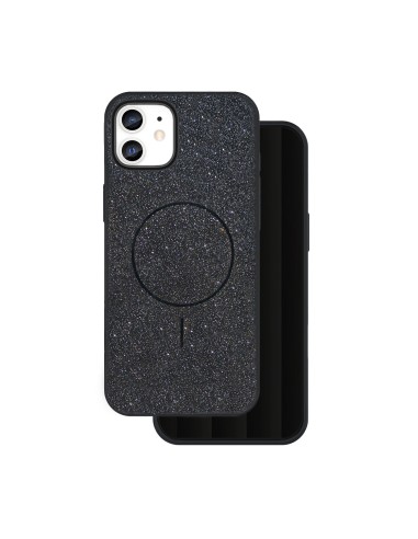 Coque Glitter Thin Magsafe pour iPhone 11 Noir
