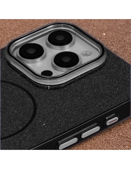 Coque Glitter Thin Magsafe pour iPhone 11 Noir