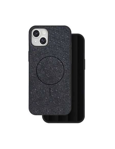Coque Glitter Thin Magsafe pour iPhone 13 Noir