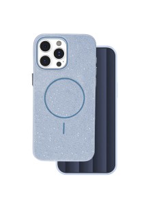 Coque Glitter Thin Magsafe pour iPhone 14 Pro Bleu