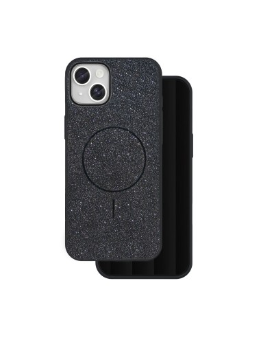 Coque Glitter Thin Magsafe pour iPhone 14 Noir