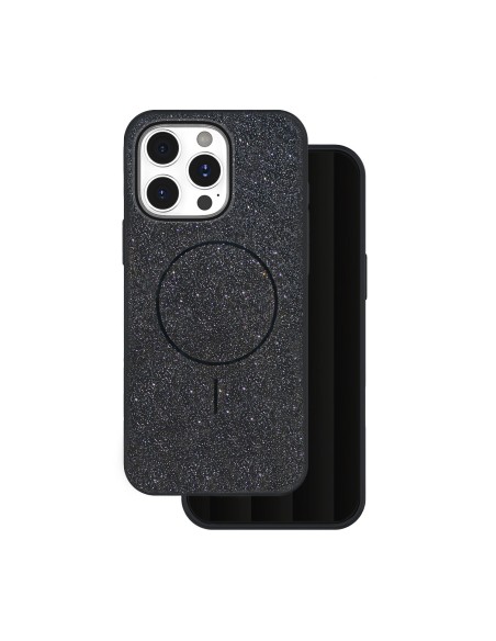 Coque Glitter Thin Magsafe pour iPhone 16 Pro Noir