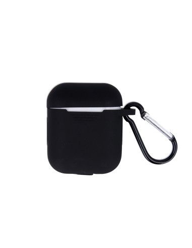 Coque pour AirPods / AirPods 2 Noir Mousqueton