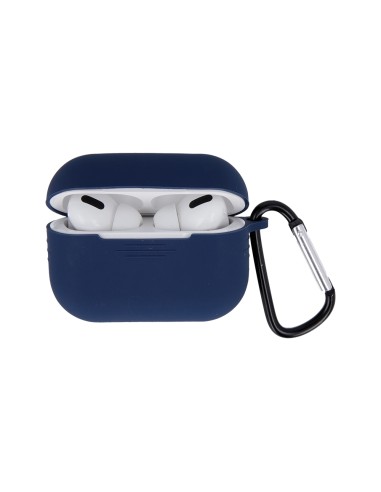 Coque pour AirPods Pro Bleu foncé Mousqueton