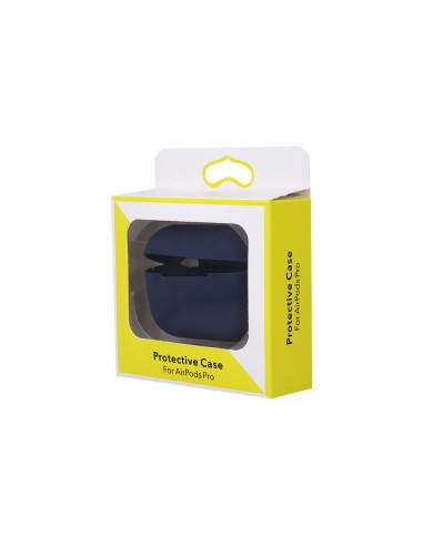 Coque pour AirPods Pro Bleu foncé Mousqueton