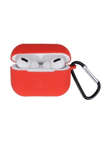 Coque pour AirPods Pro Rouge Mousqueton