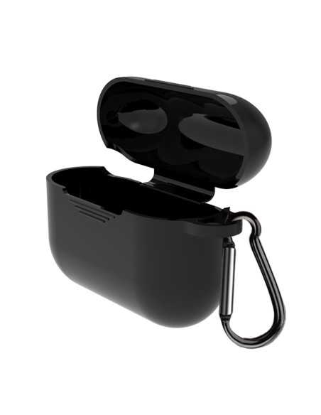 Coque pour AirPods Pro Noir Mousqueton