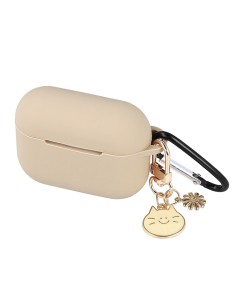 Coque pour AirPods Pro Beige Pendentif