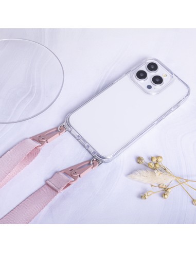 Coque Hook transparente pour iPhone 14 Pro Argenté