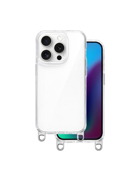 Coque Hook transparente pour iPhone 15 Argenté