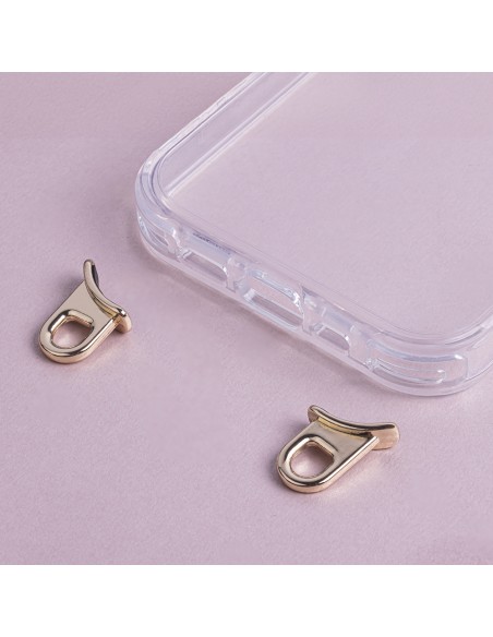 Coque Hook transparente pour Samsung Galaxy A05S Doré