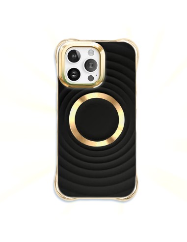Coque Circle Glam Mag pour iPhone 12 / 12 Pro Noir