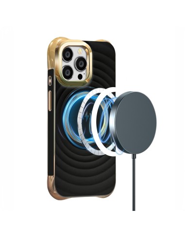 Coque Circle Glam Mag pour iPhone 12 / 12 Pro Noir