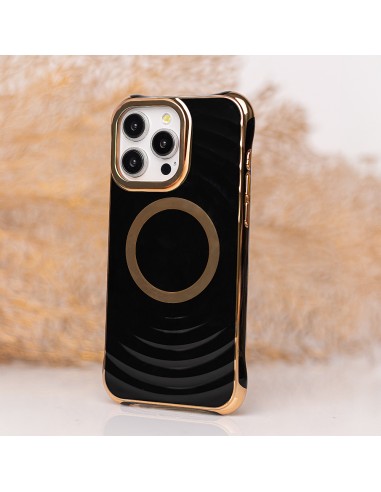 Coque Circle Glam Mag pour iPhone 12 / 12 Pro Noir