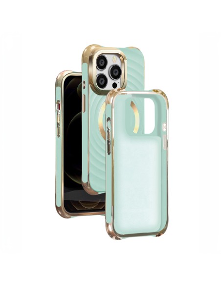 Coque Circle Glam Mag pour iPhone 12 / 12 Pro Vert