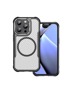 Coque Defender Carbon Mag pour iPhone 14 Pro Noir
