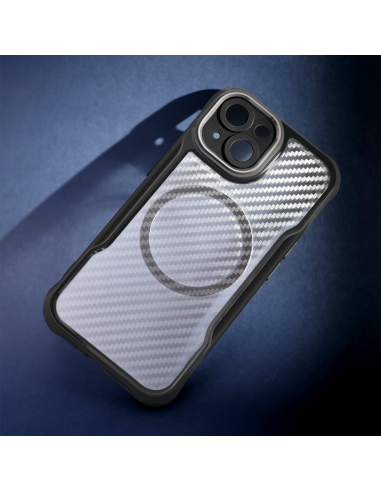 Coque Defender Carbon Mag pour Samsung Galaxy S25 Ultra Noir