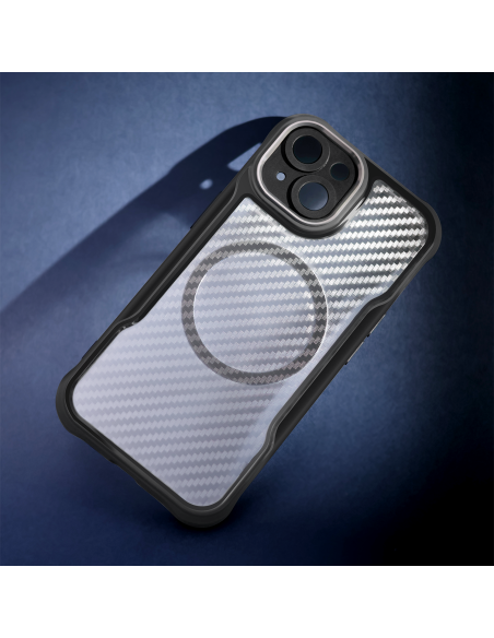 Coque Defender Carbon Mag pour Samsung Galaxy S25 Ultra Noir