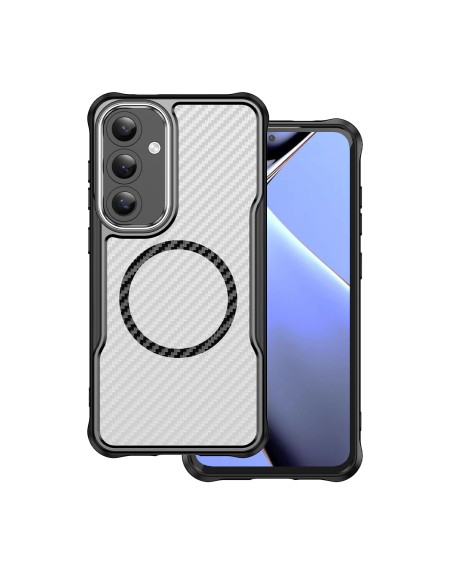 Coque Defender Carbon Mag pour Samsung Galaxy S25 Plus Noir
