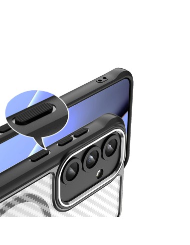 Coque Defender Carbon Mag pour Samsung Galaxy S25 Plus Noir