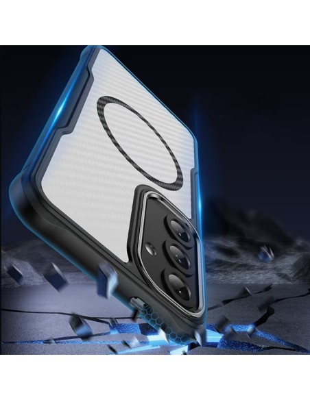 Coque Defender Carbon Mag pour Samsung Galaxy S25 Plus Noir